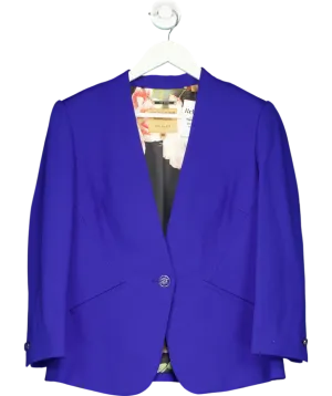 Ted Baker Blue Single Breasted Blazer UK 14