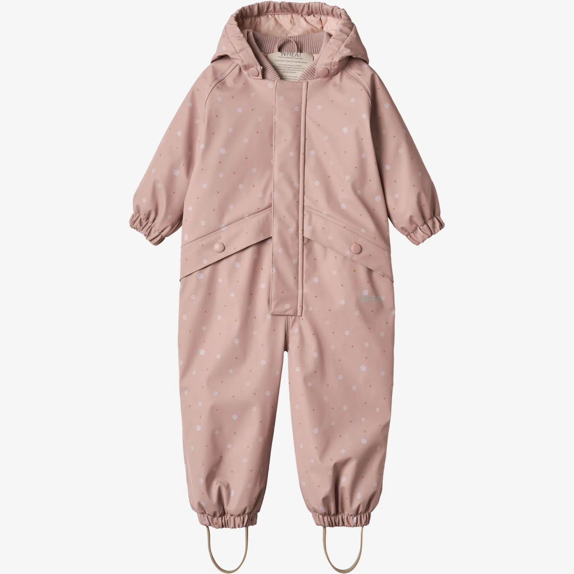 Thermo Rainsuit Aiko | Baby - powder rose flowers