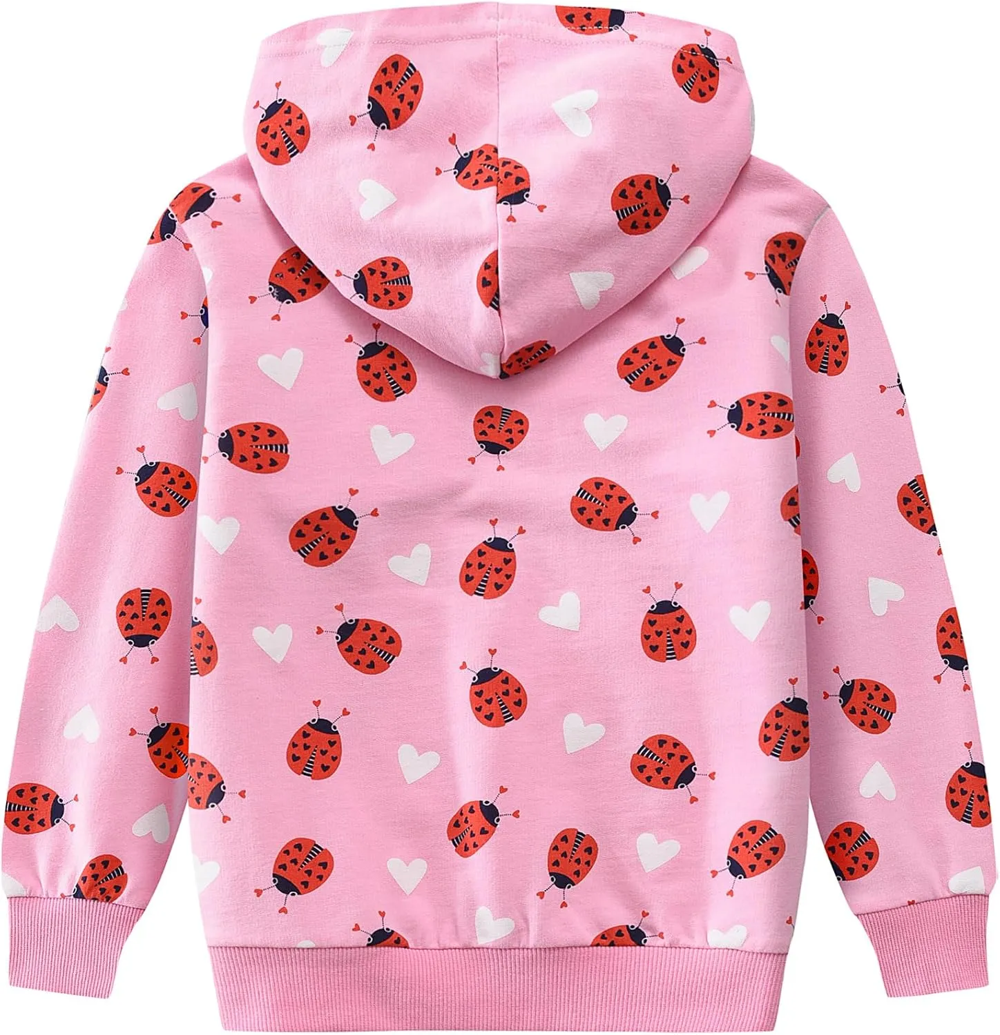 Tkria Girls Hoodies Kids Dinosaur Sweatshirt Lightweight Long Sleeve Pullover Top Toddler Hooded Shirt Winter Outwear 1-7T