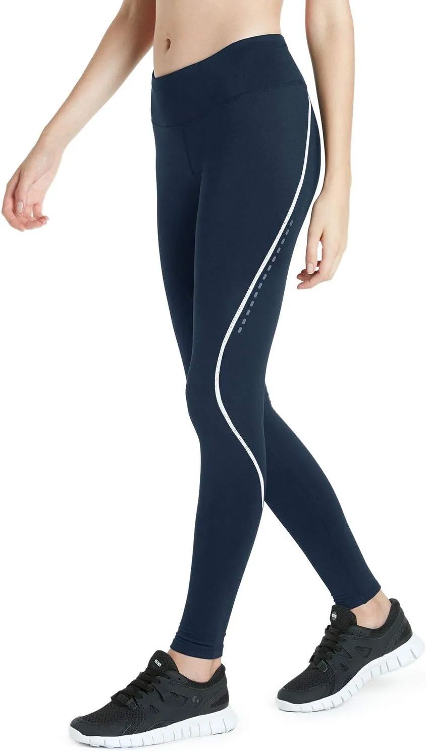 TSLA Women's Thermal Running Tights, High Waist Warm Fleece Lined Leggings, Winter Workout Yoga Pants with Pockets