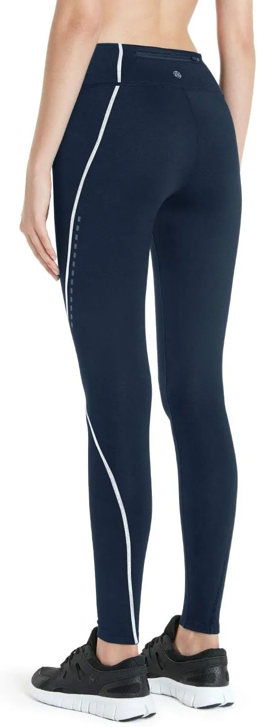 TSLA Women's Thermal Running Tights, High Waist Warm Fleece Lined Leggings, Winter Workout Yoga Pants with Pockets
