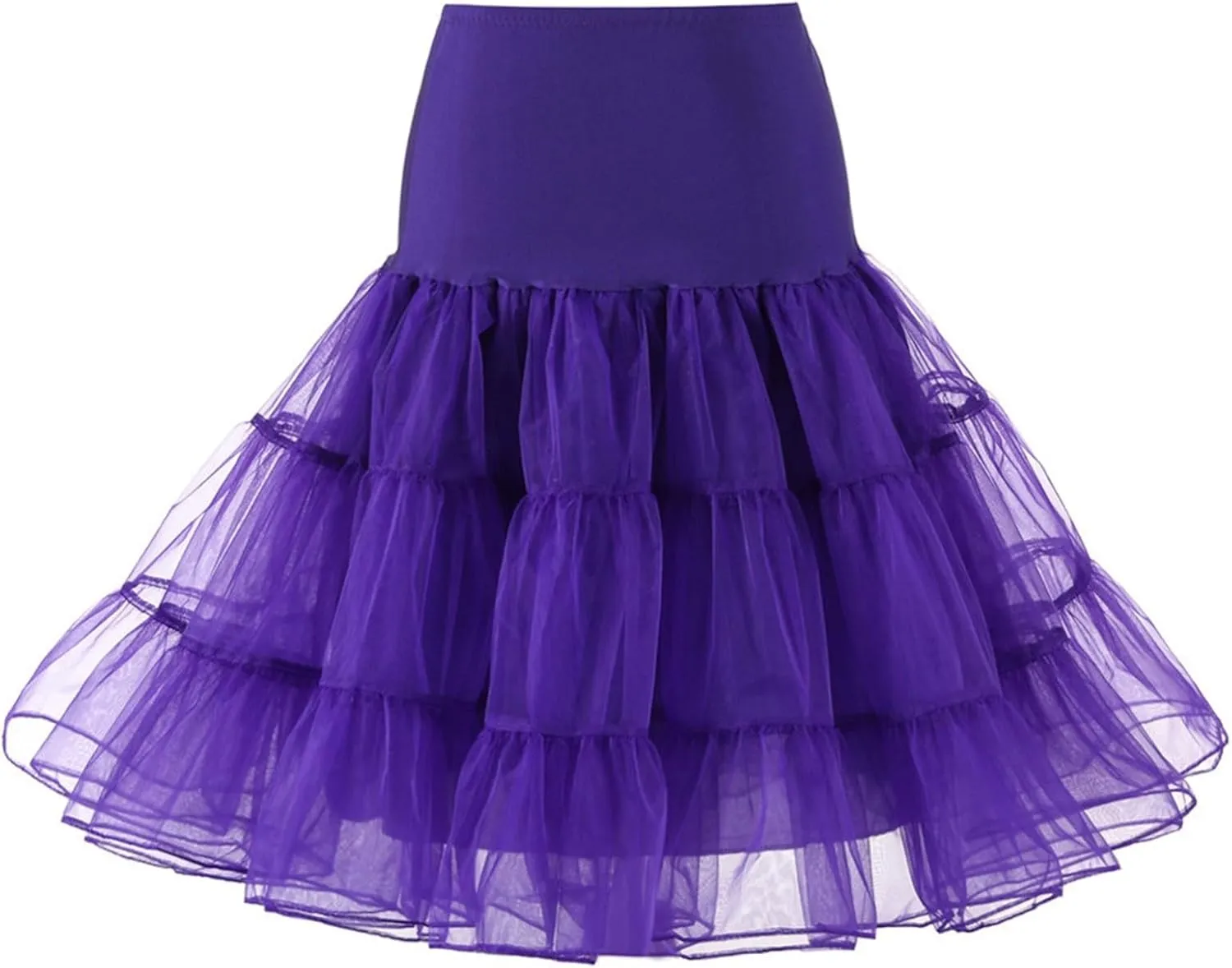 Tutu Skirts for Women Tulle Midi Knee Length Skirt Dress Adult Puffy Tutu Skirt Layered Ballet Tulle Pettiskirts