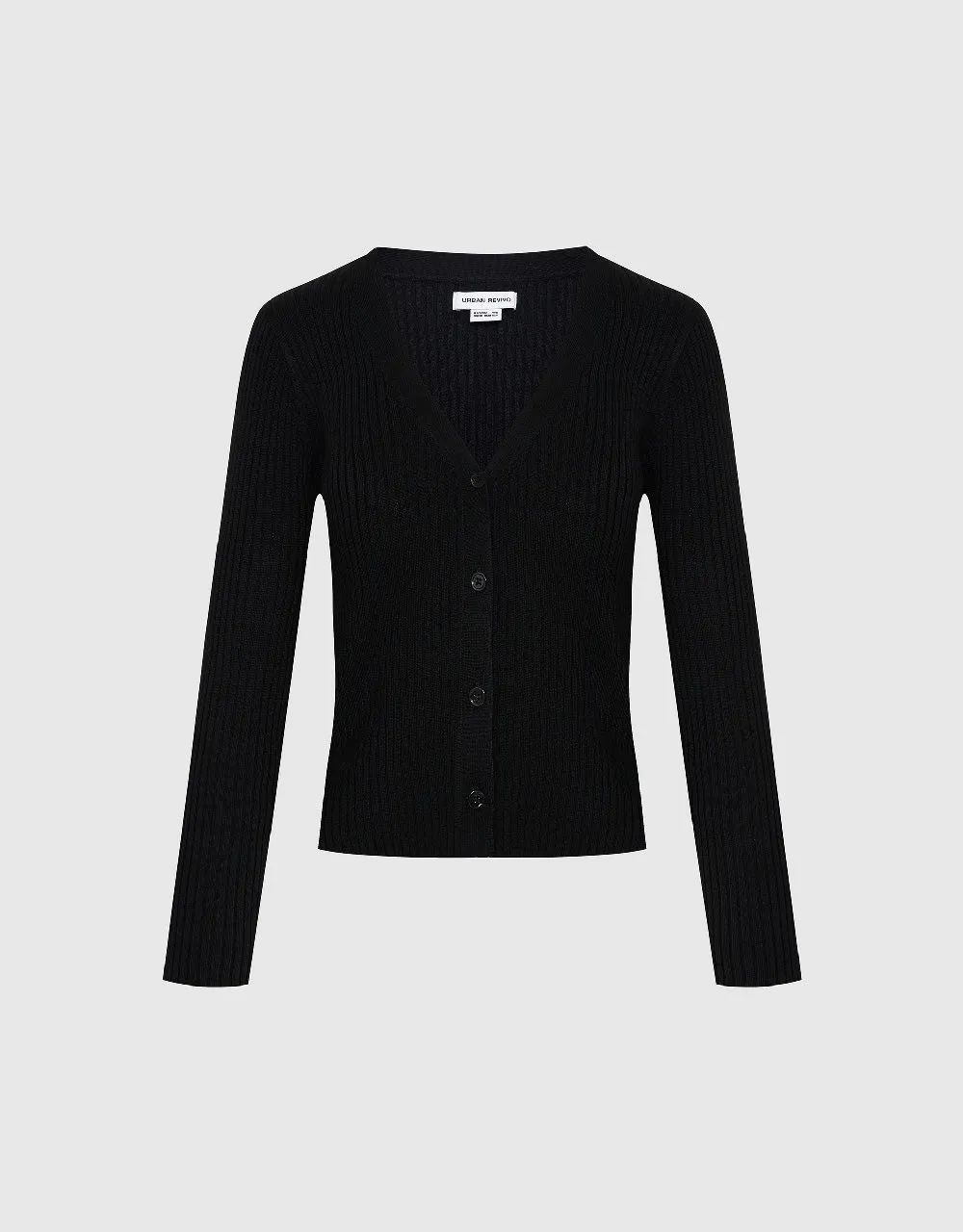 V-Neck Knitted Cardigan