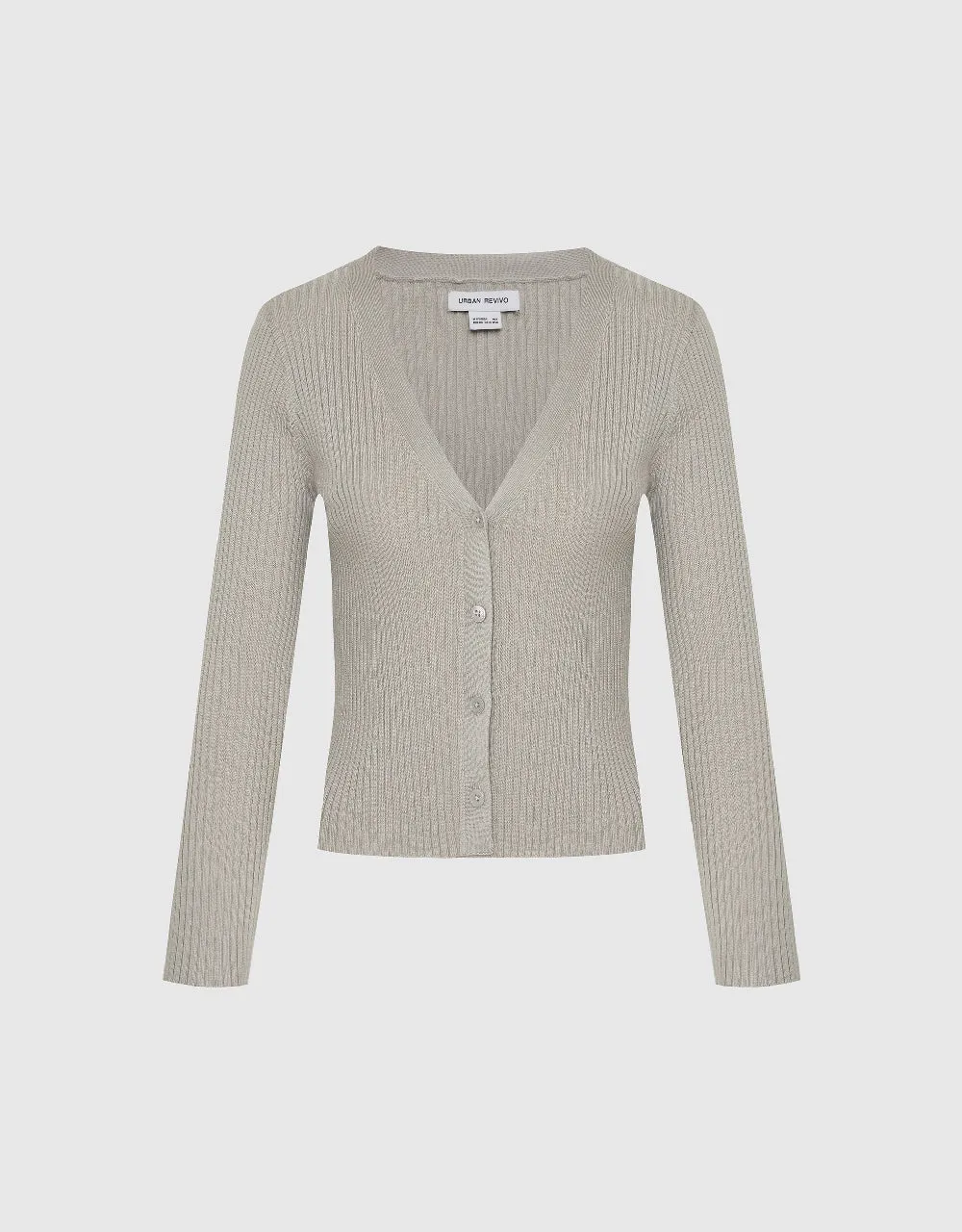 V-Neck Knitted Cardigan
