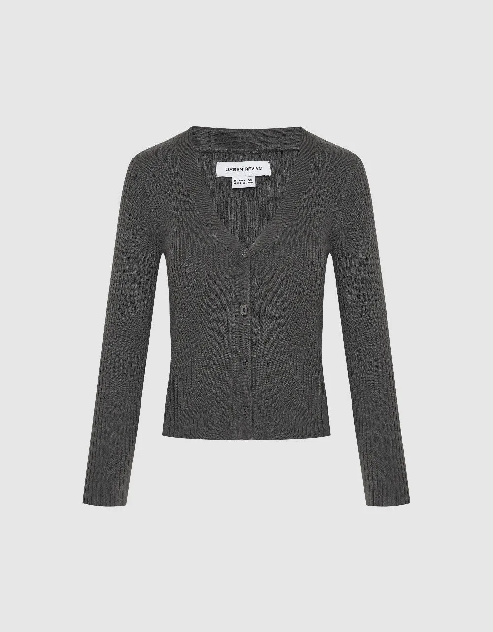 V-Neck Knitted Cardigan