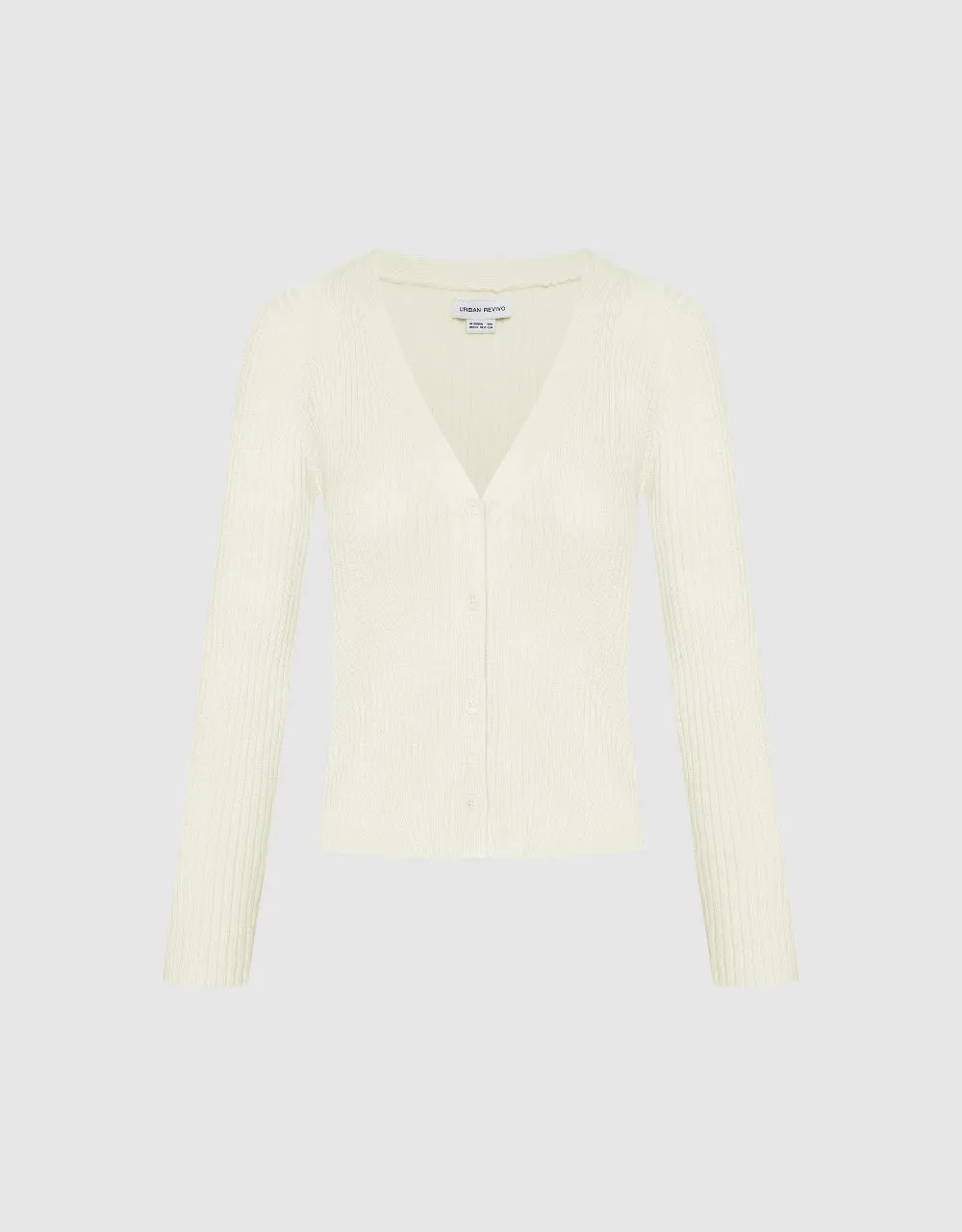 V-Neck Knitted Cardigan
