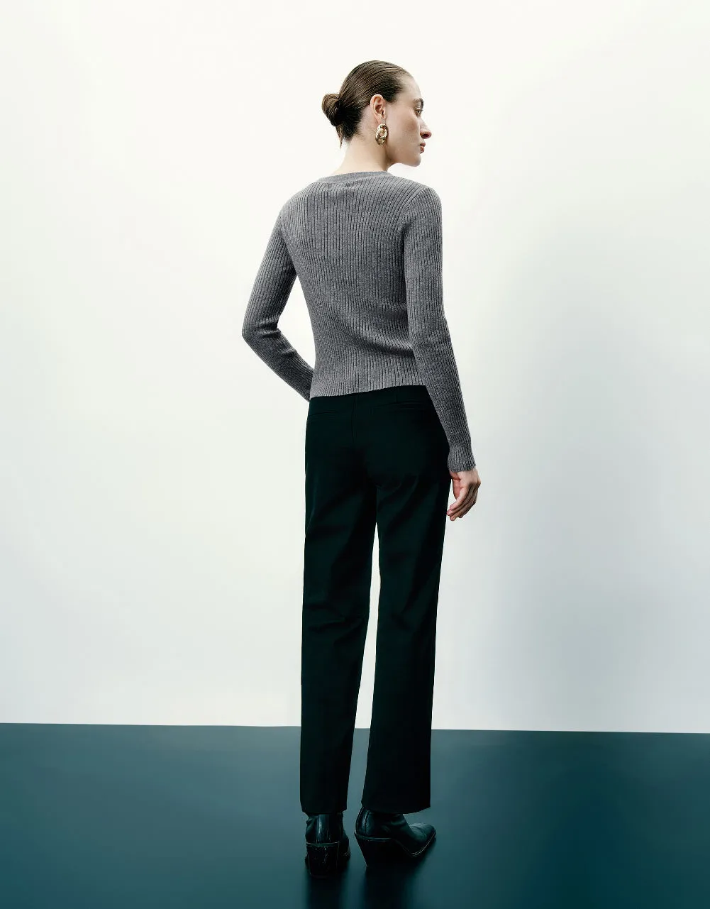 V-Neck Knitted Cardigan