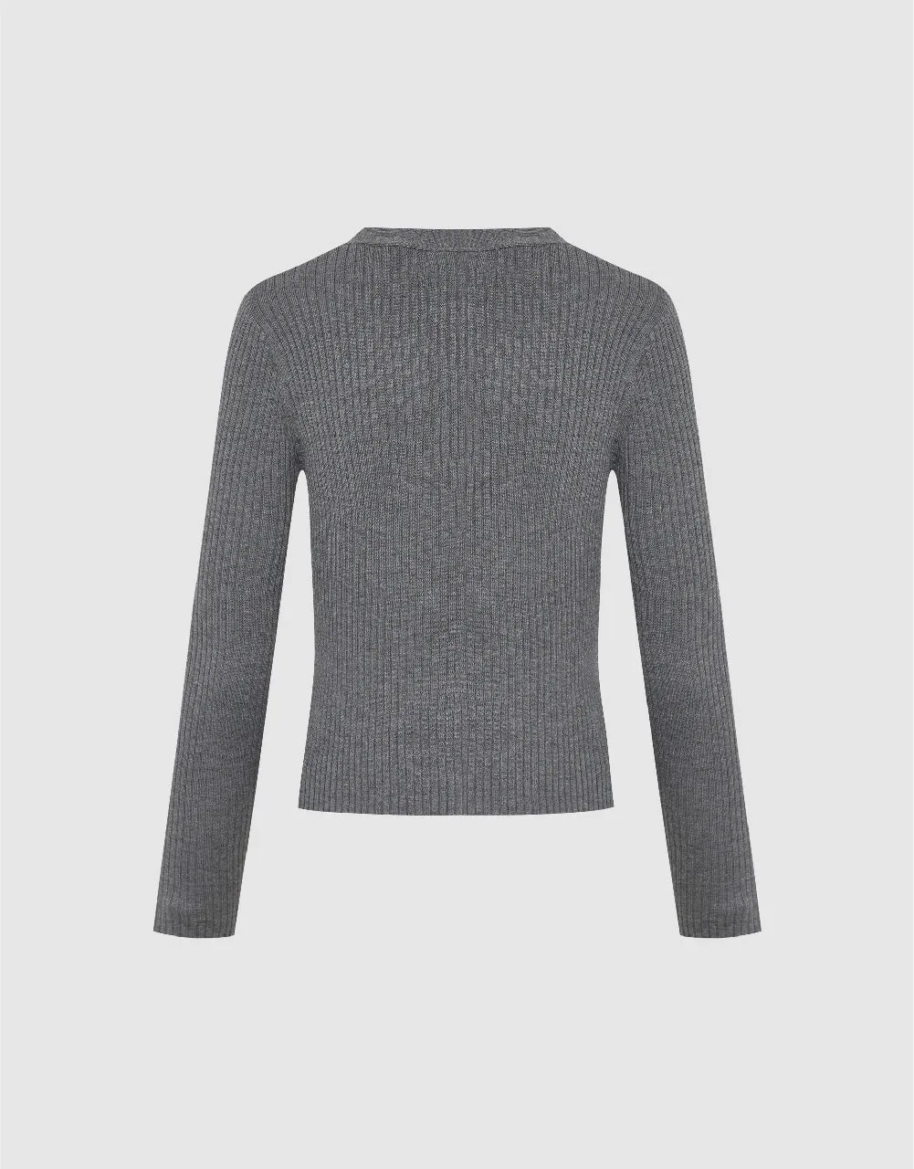 V-Neck Knitted Cardigan