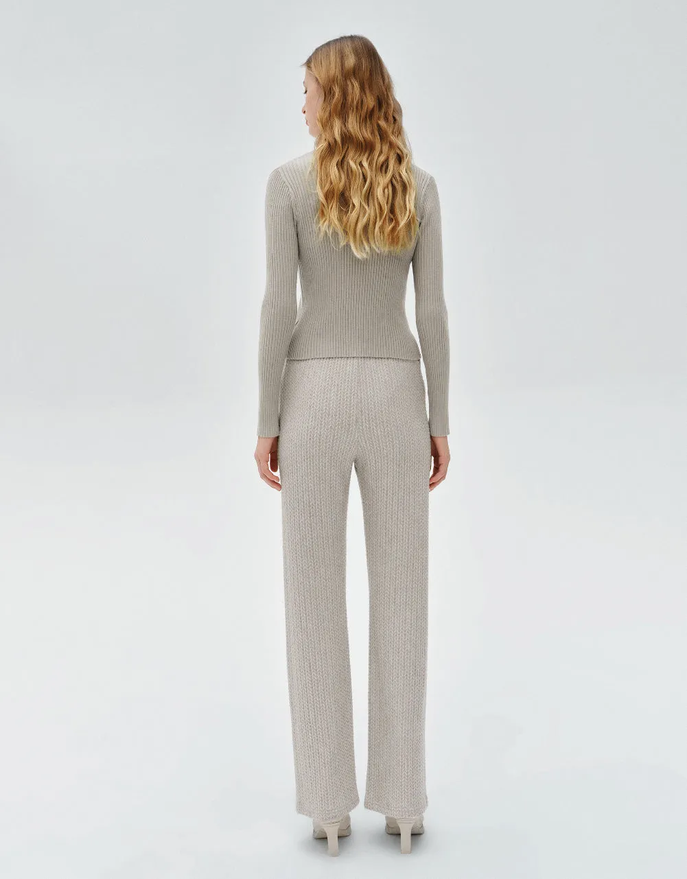 V-Neck Knitted Cardigan