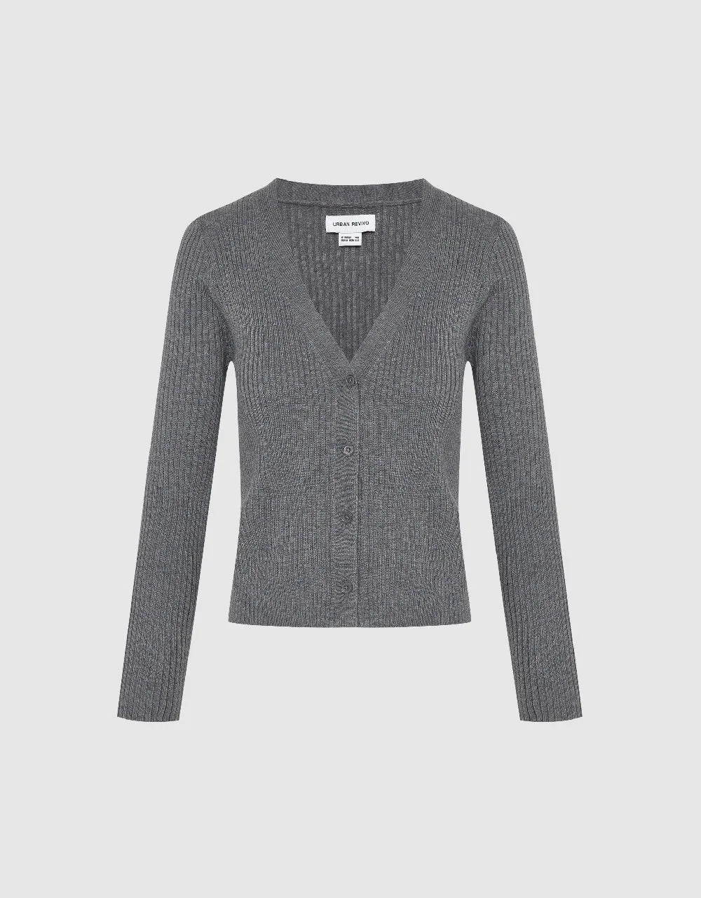 V-Neck Knitted Cardigan