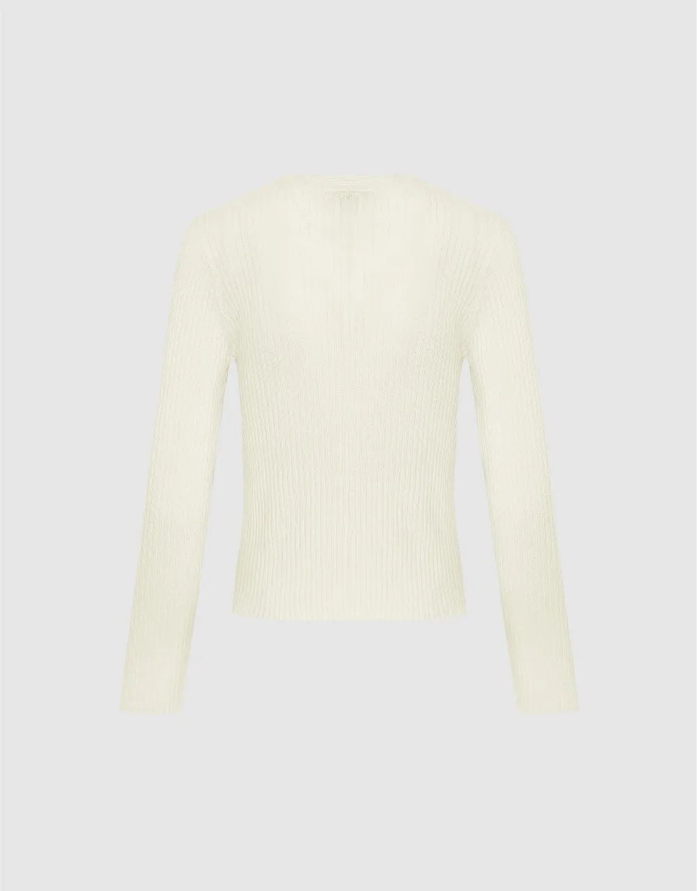 V-Neck Knitted Cardigan