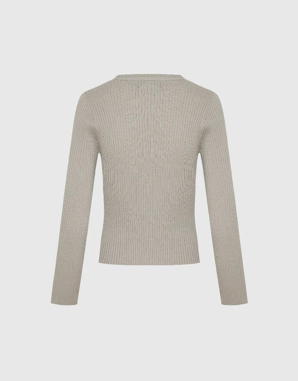 V-Neck Knitted Cardigan