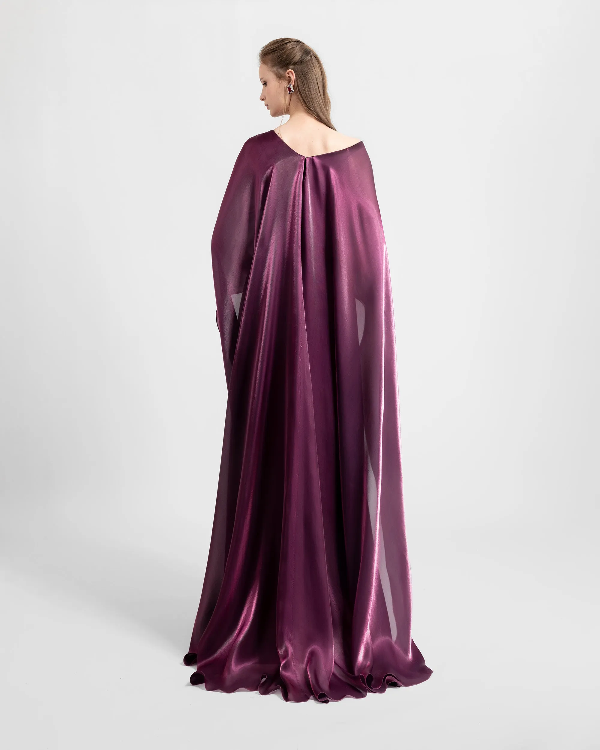 Wide Cut Neckline Dress