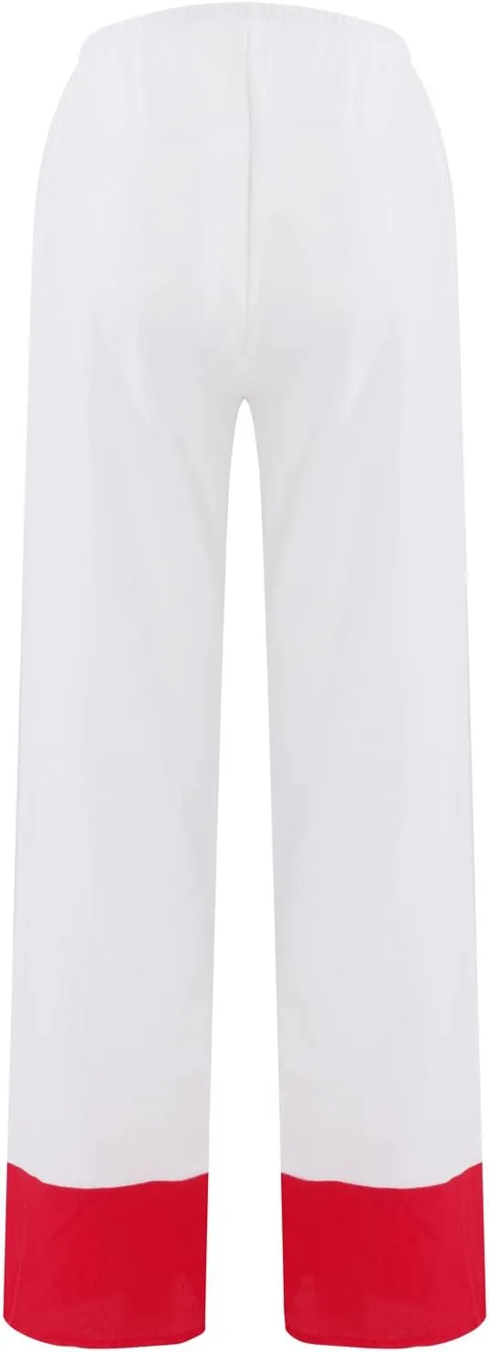 Women's Capri Pants Casual Summer Cotton Linen Cropped Tulip Lounge Trousers Comfy Baggy with Pockets Palazzo