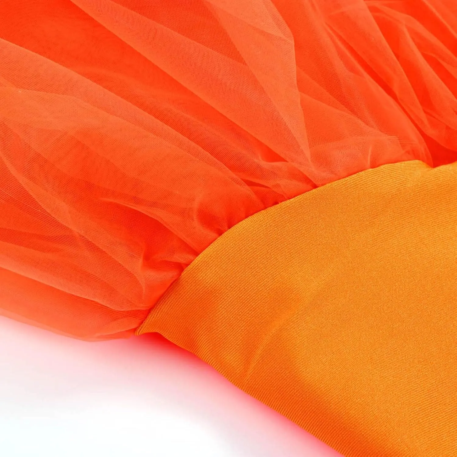 Women's Petticoat Skirt Underskirts for Cosplay Pleated Tulle Petticoat Tutu Tulle Midi Knee Length Skirt Dress