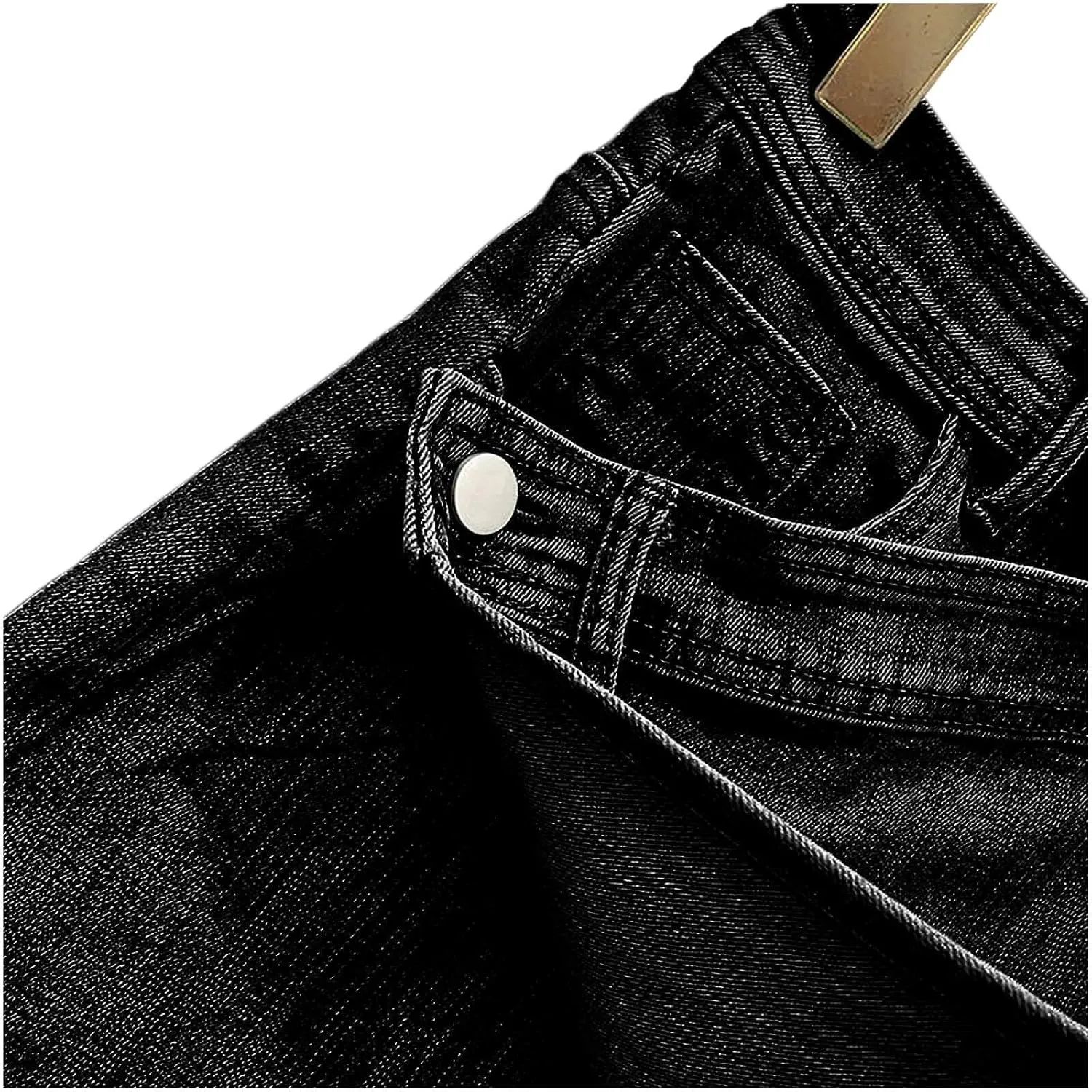 Women's Sexy Mini Denim Skirts Short Jean Skirt Irregular with Pockets Bodycon Denim Skirt Summer Vintage Streetwear