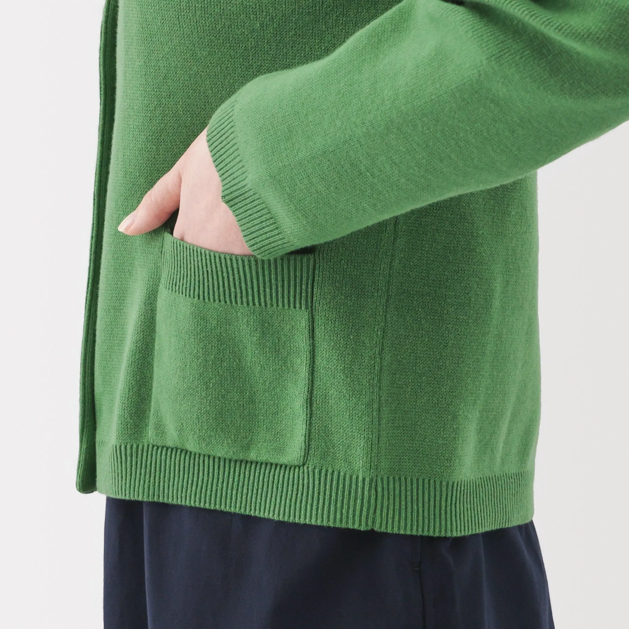 Women's Washable Crew Neck Cardigan