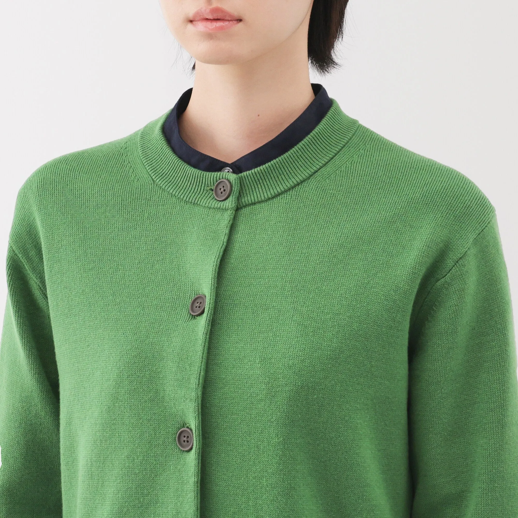 Women's Washable Crew Neck Cardigan