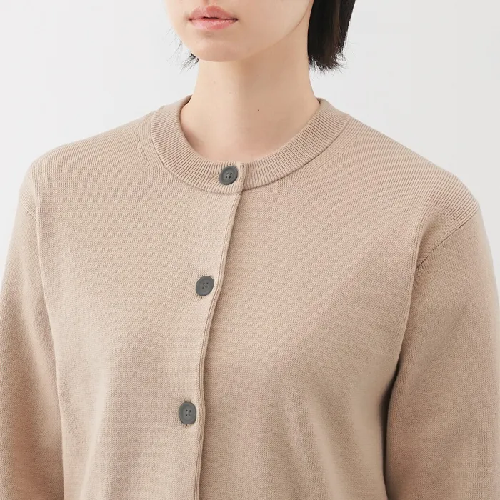 Women's Washable Crew Neck Cardigan
