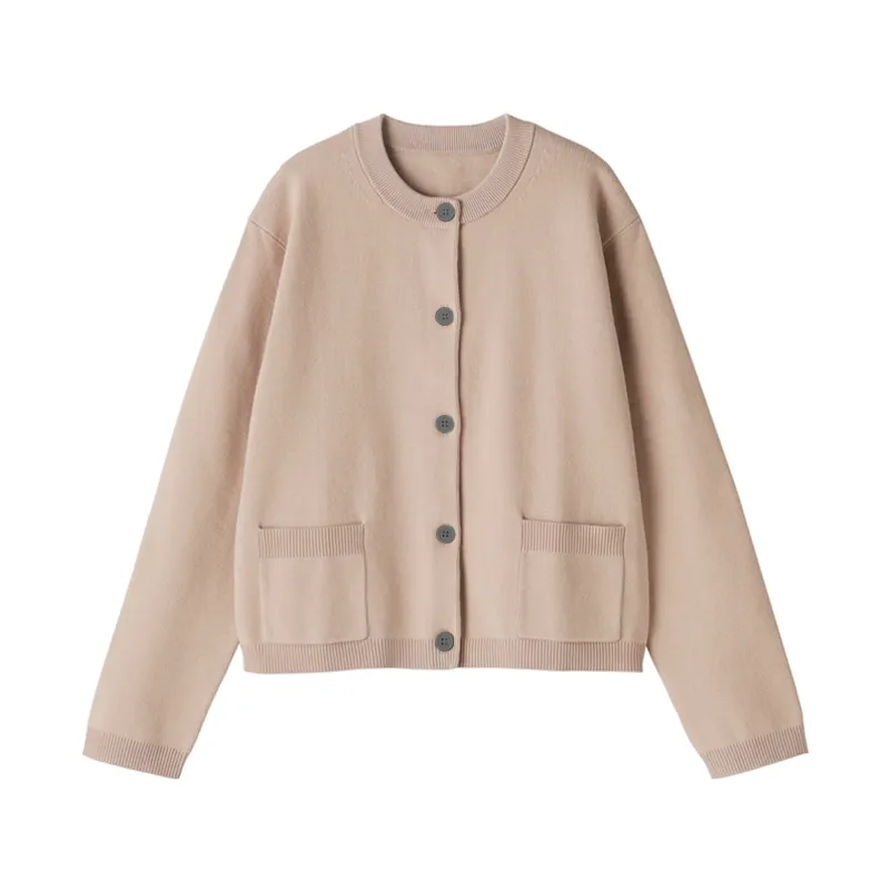 Women's Washable Crew Neck Cardigan