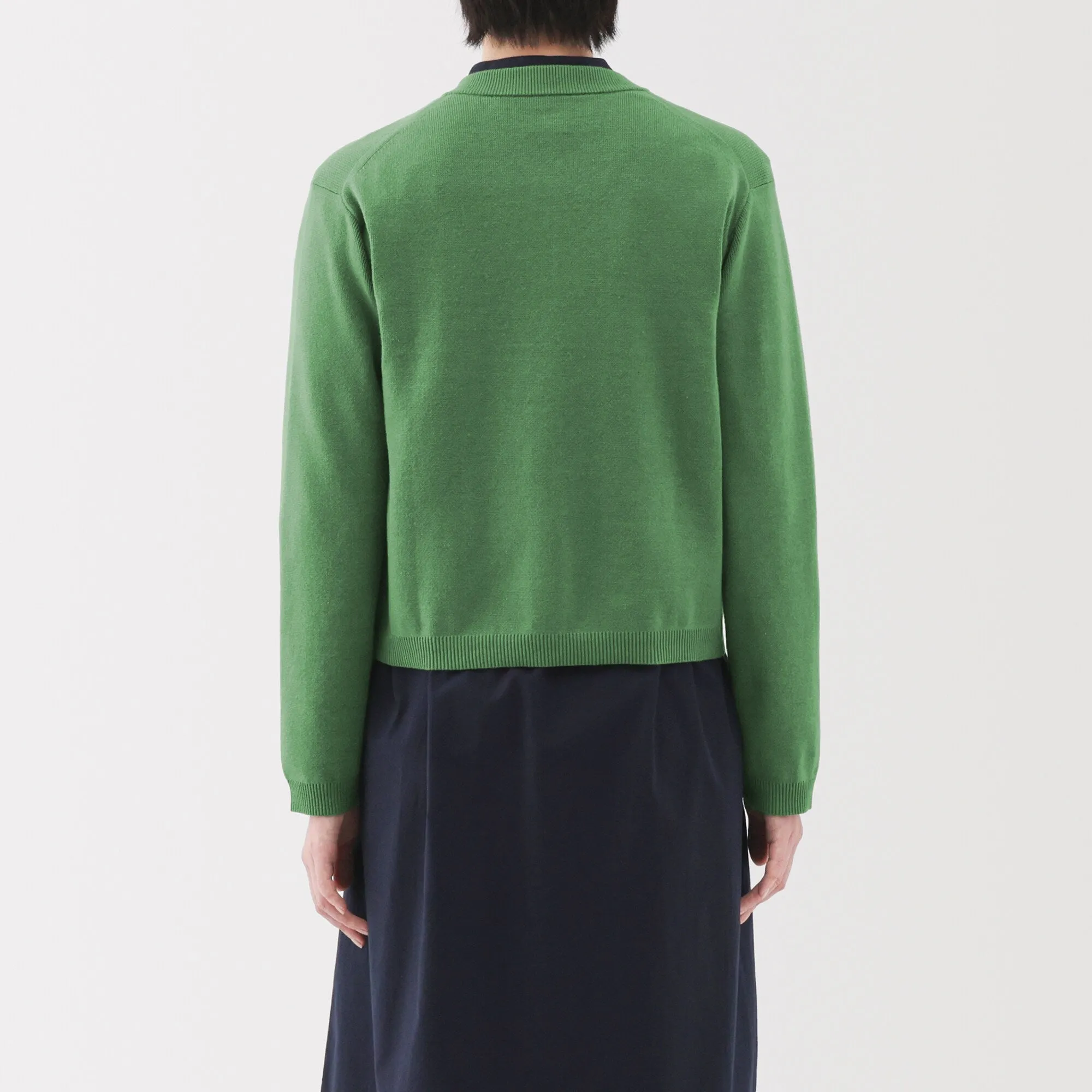 Women's Washable Crew Neck Cardigan