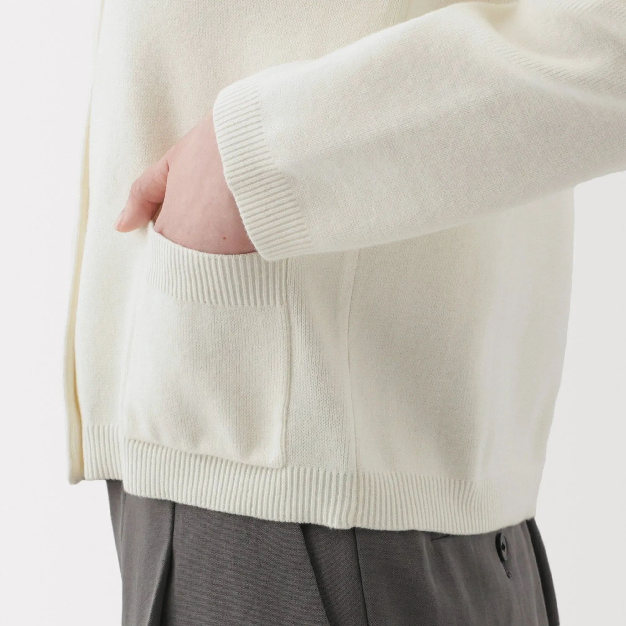 Women's Washable Crew Neck Cardigan