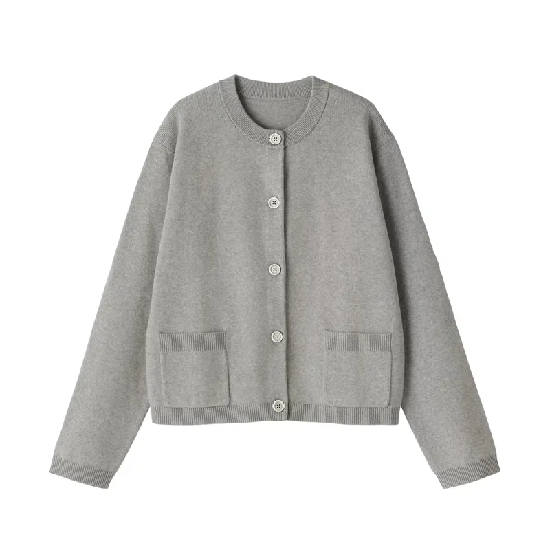 Women's Washable Crew Neck Cardigan
