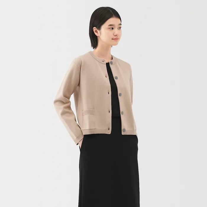 Women's Washable Crew Neck Cardigan