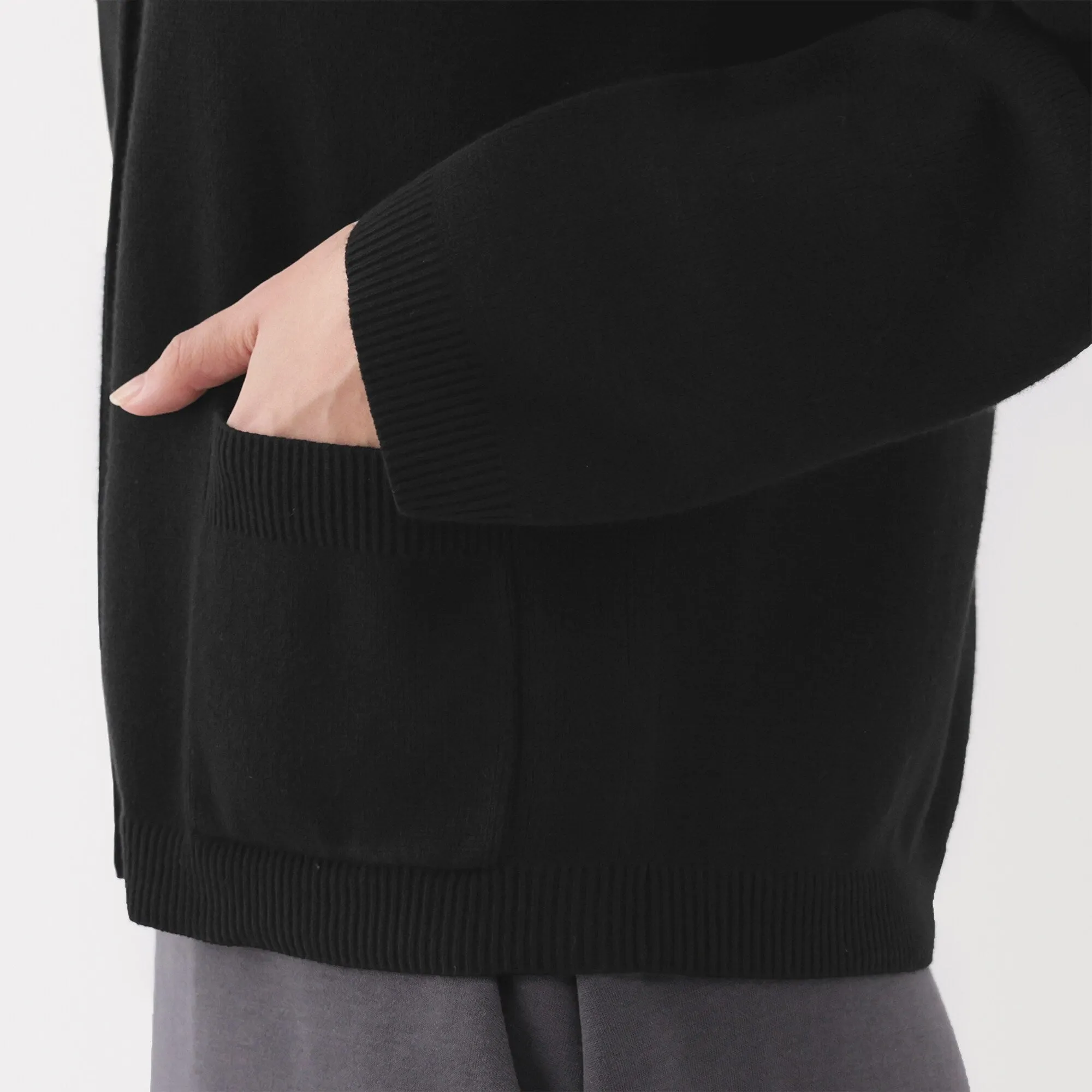 Women's Washable Crew Neck Cardigan