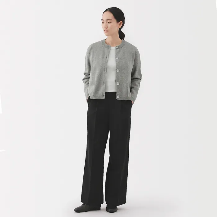 Women's Washable Crew Neck Cardigan