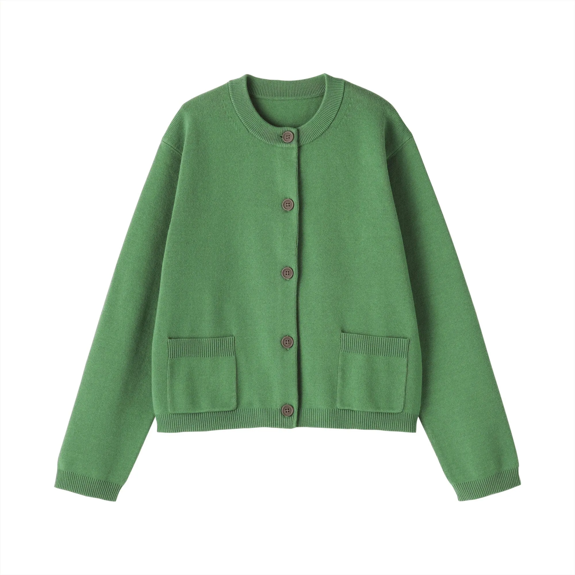 Women's Washable Crew Neck Cardigan