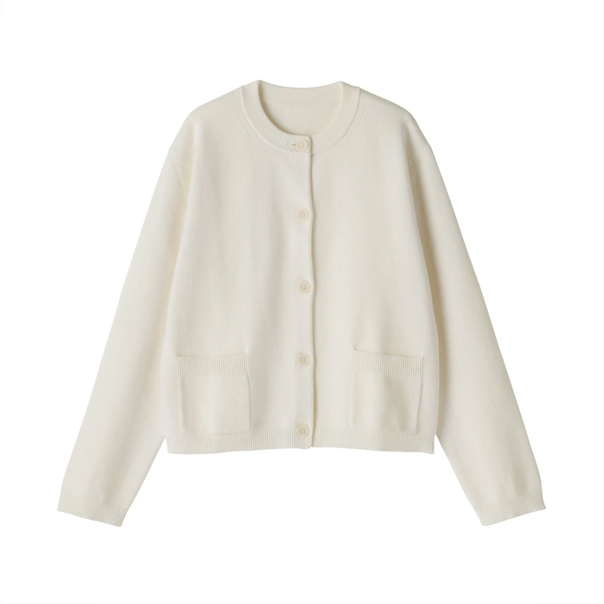 Women's Washable Crew Neck Cardigan
