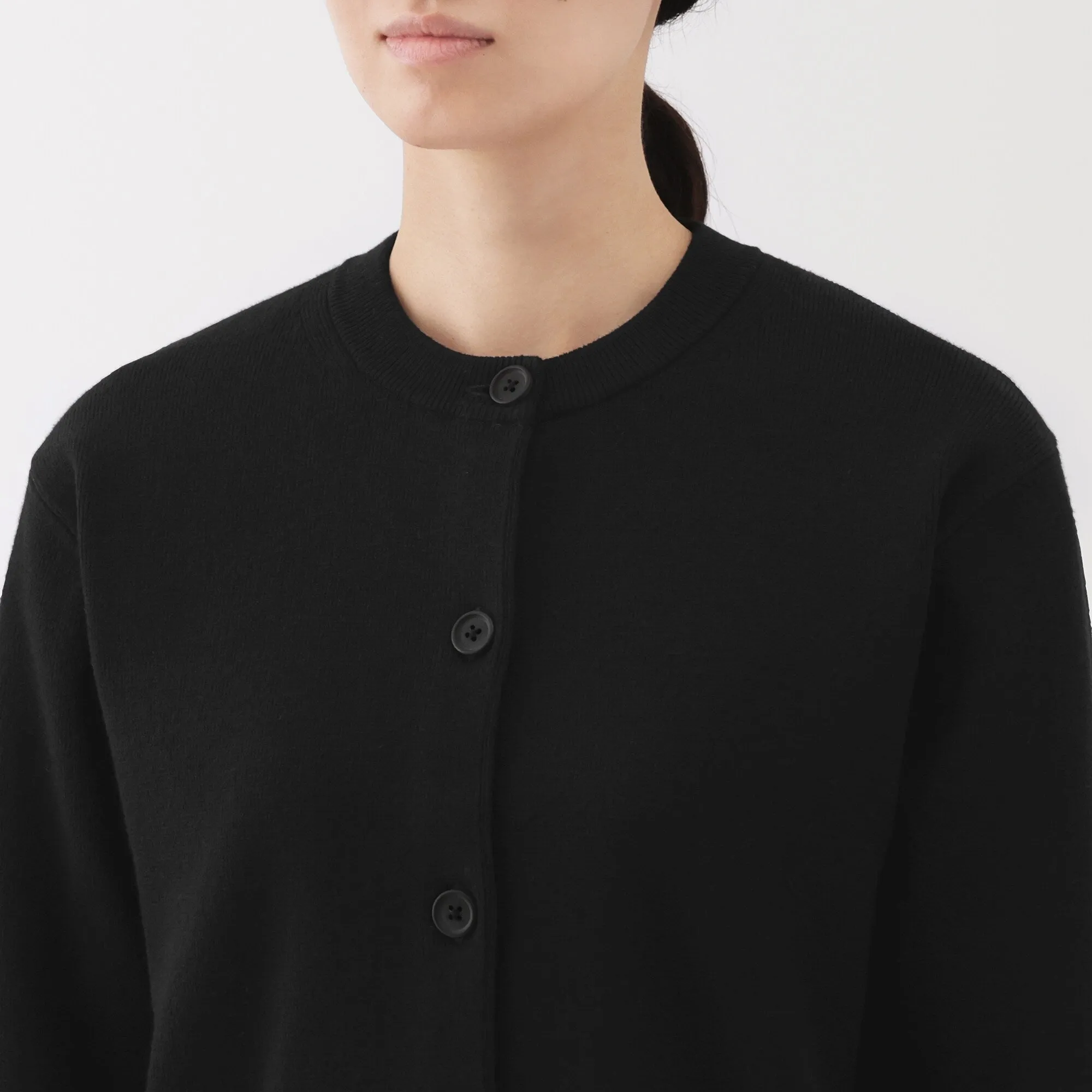 Women's Washable Crew Neck Cardigan