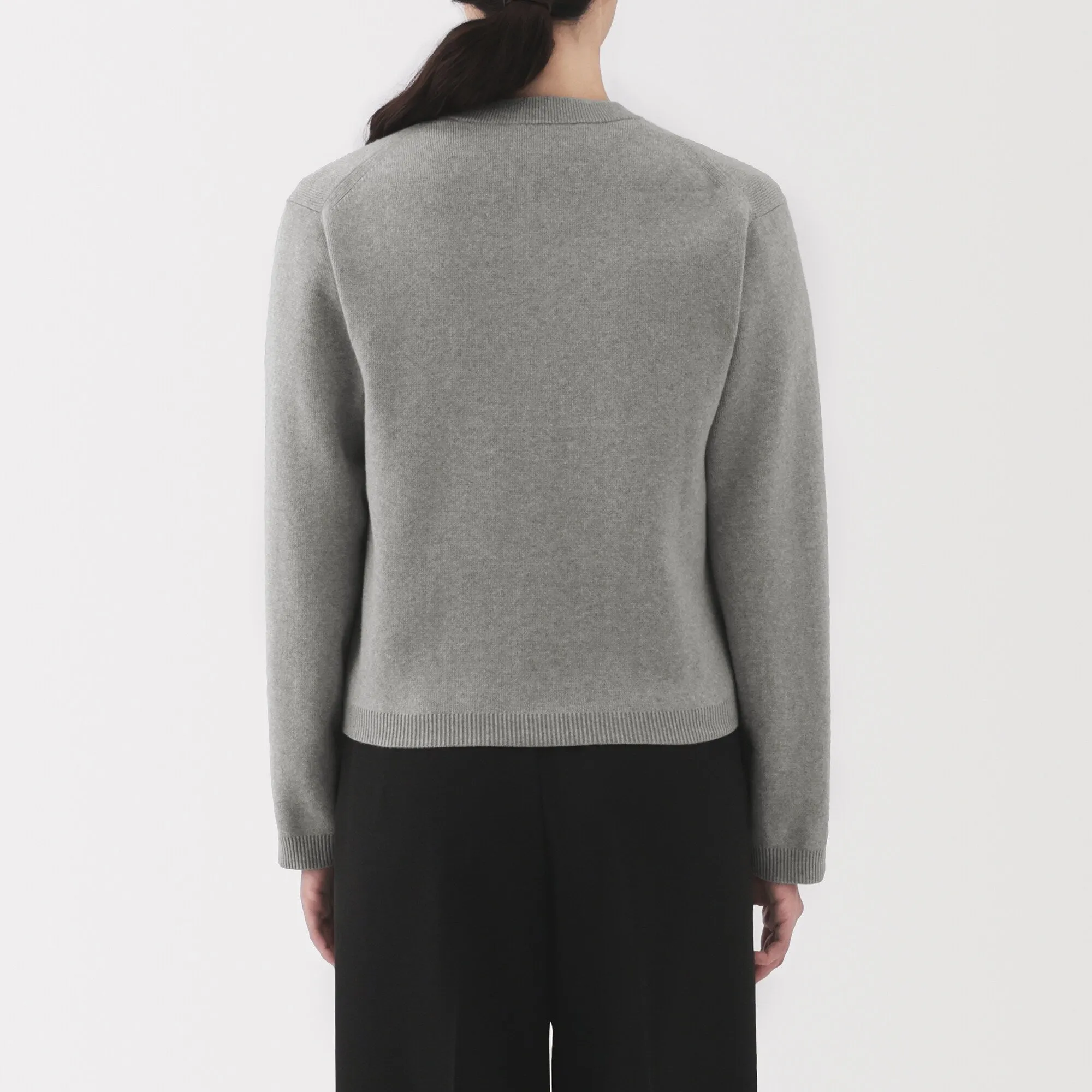 Women's Washable Crew Neck Cardigan