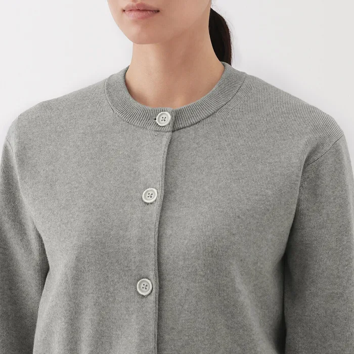 Women's Washable Crew Neck Cardigan