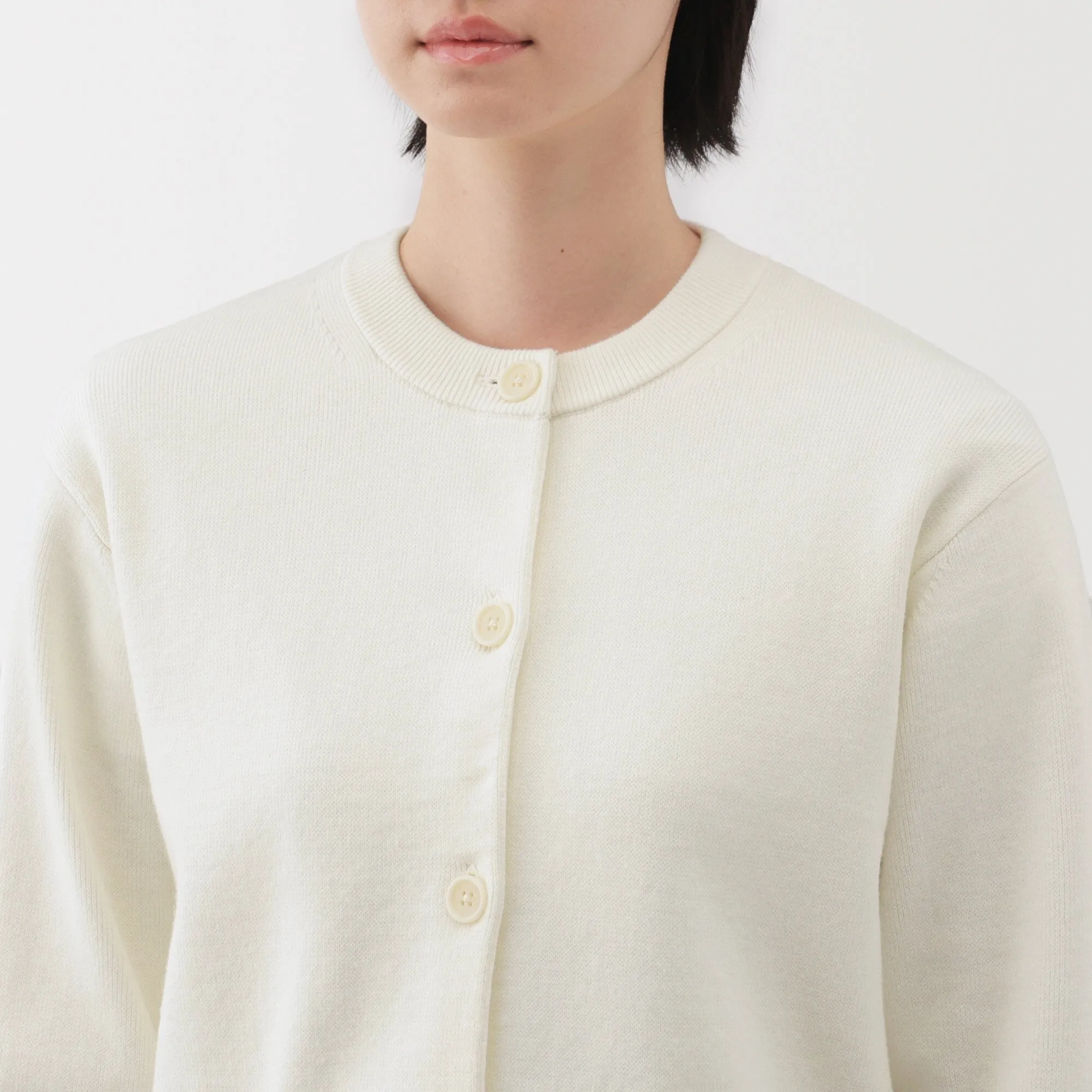 Women's Washable Crew Neck Cardigan