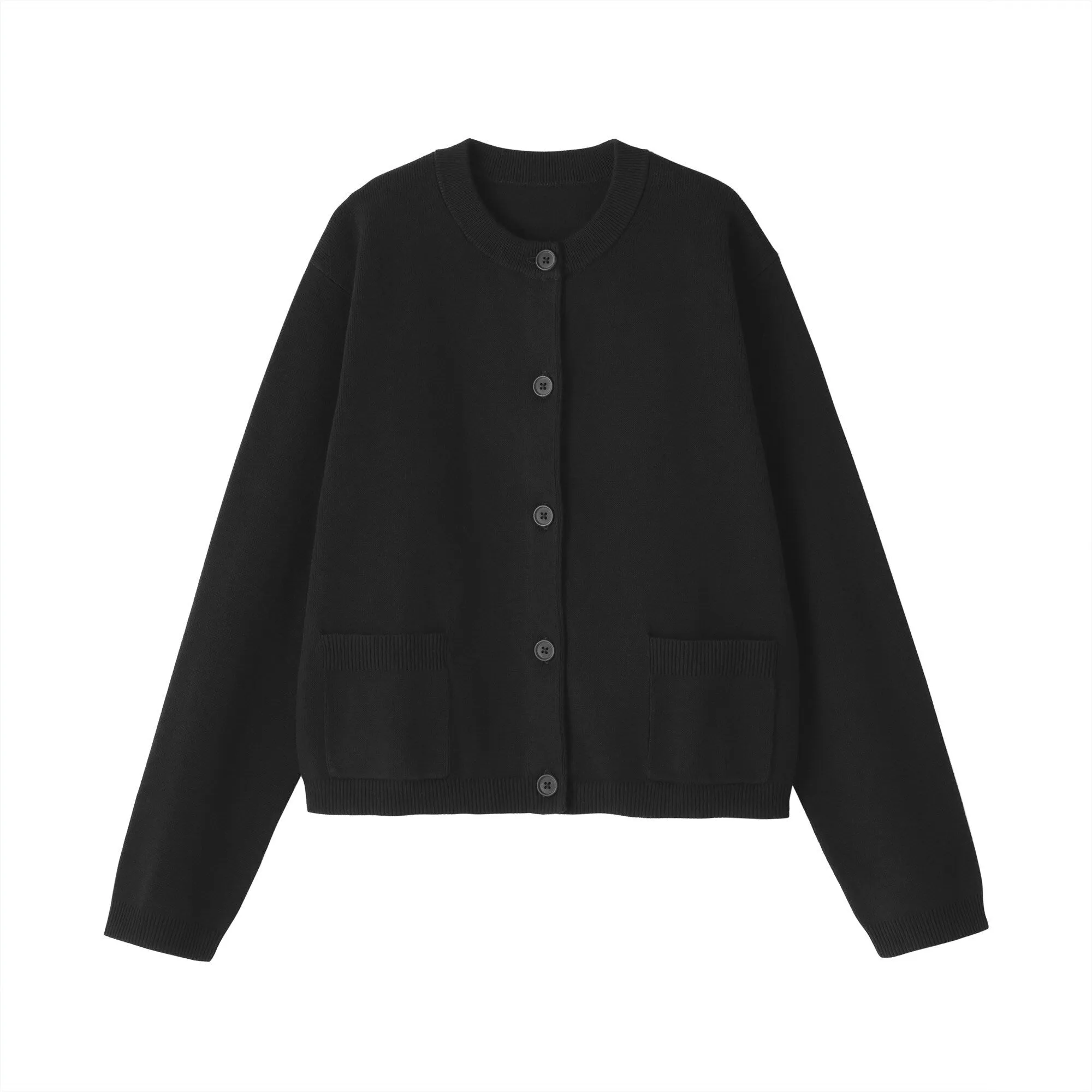 Women's Washable Crew Neck Cardigan